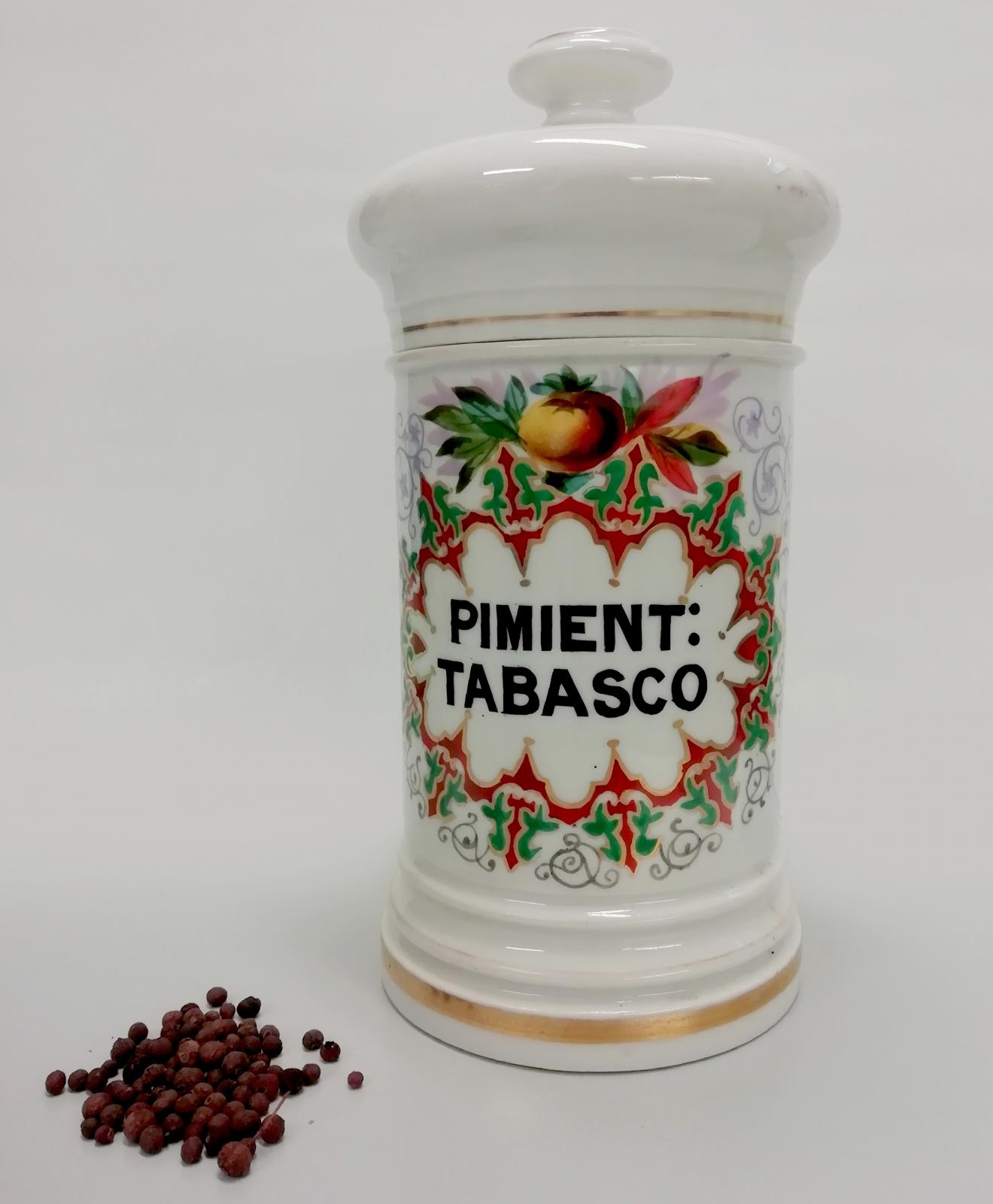 Albarelo de pimienta tabasco