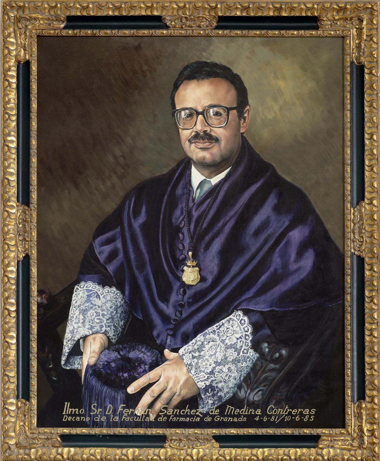 Retrato de Fermín Sánchez de Medina. Decano de la Facultad de Farmacia