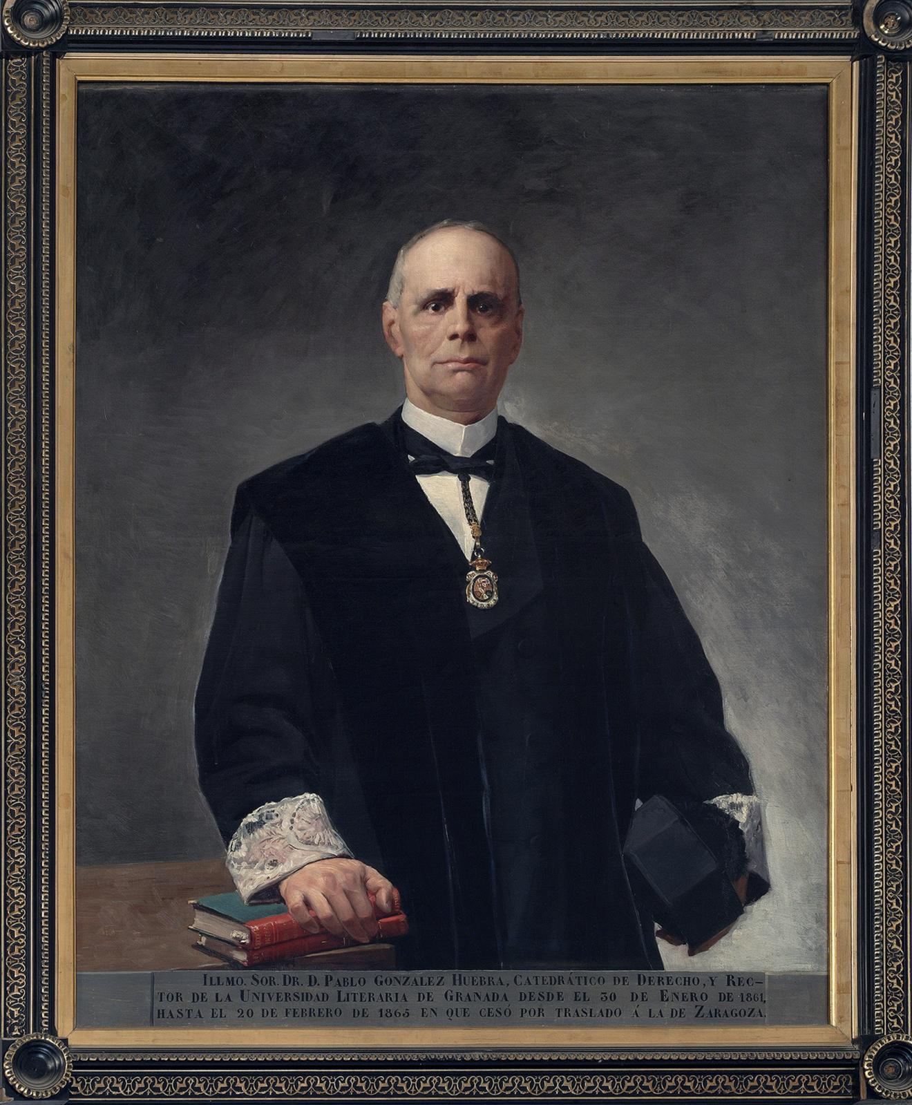 Retrato de Pablo González Huebra. Rector de la Universidad de Granada