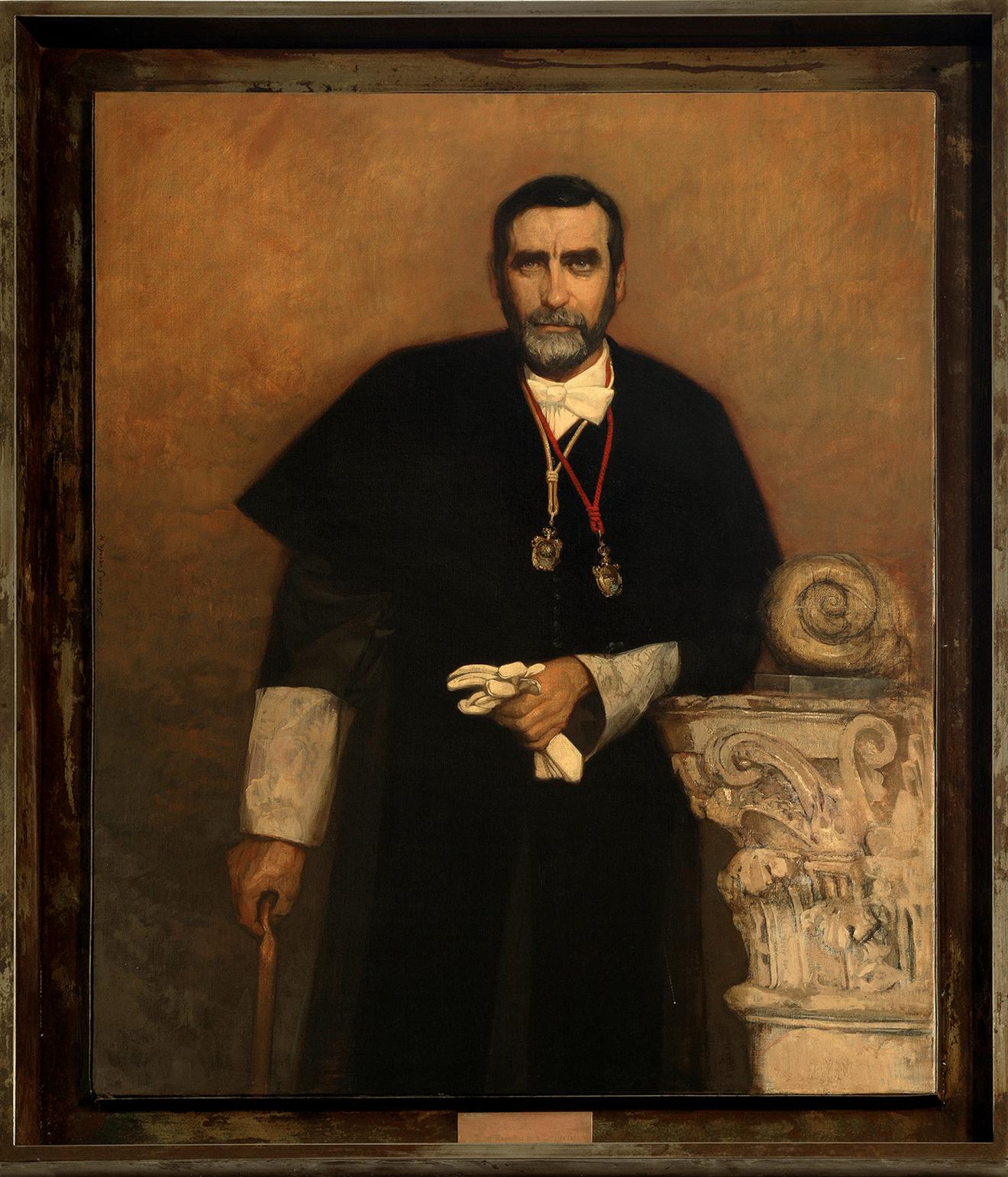 Retrato de Pascual Rivas Carrera. Rector de la Universidad de Granada