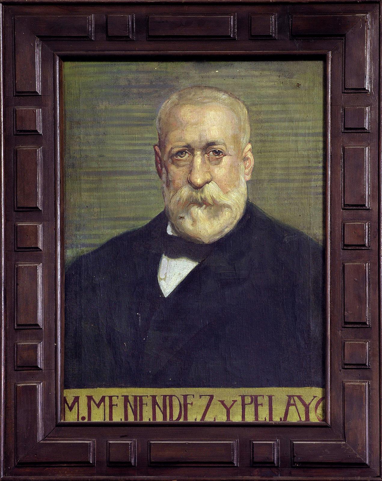 Retrato de Marcelino Menéndez y Pelayo