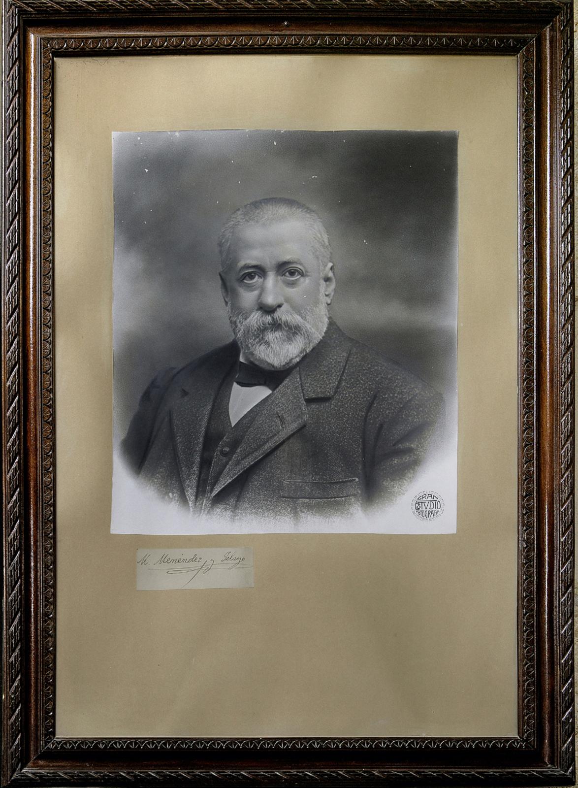 Retrato de Marcelino Menéndez y Pelayo