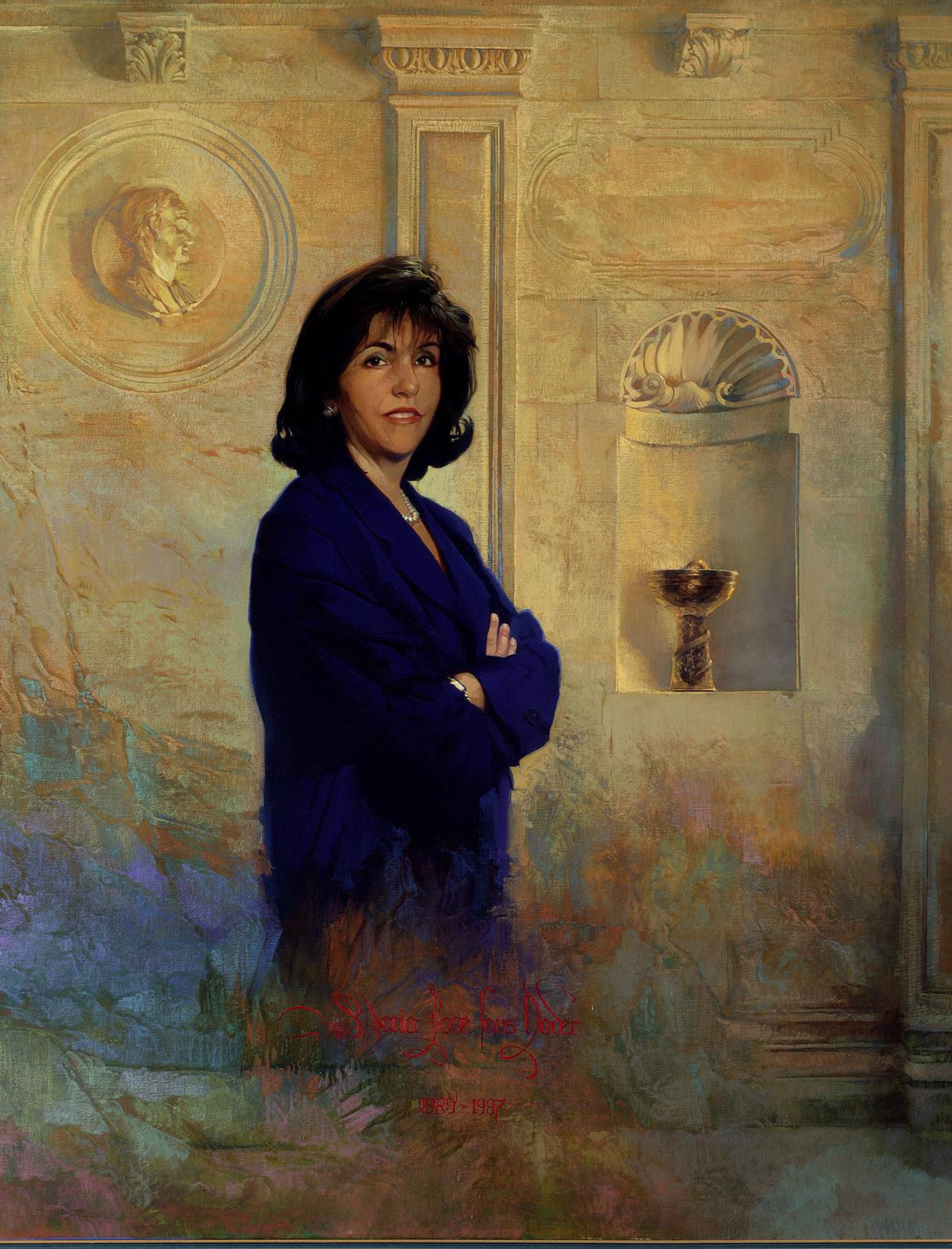 Retrato de María José Faus Dáder. Decano de la Facultad de Farmacia