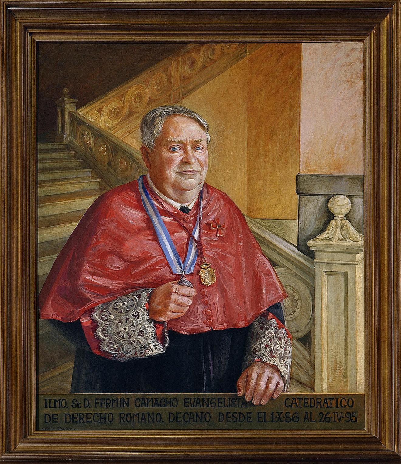 Retrato de Fermín Camacho Evangelista. Decano de la Facultad de Derecho