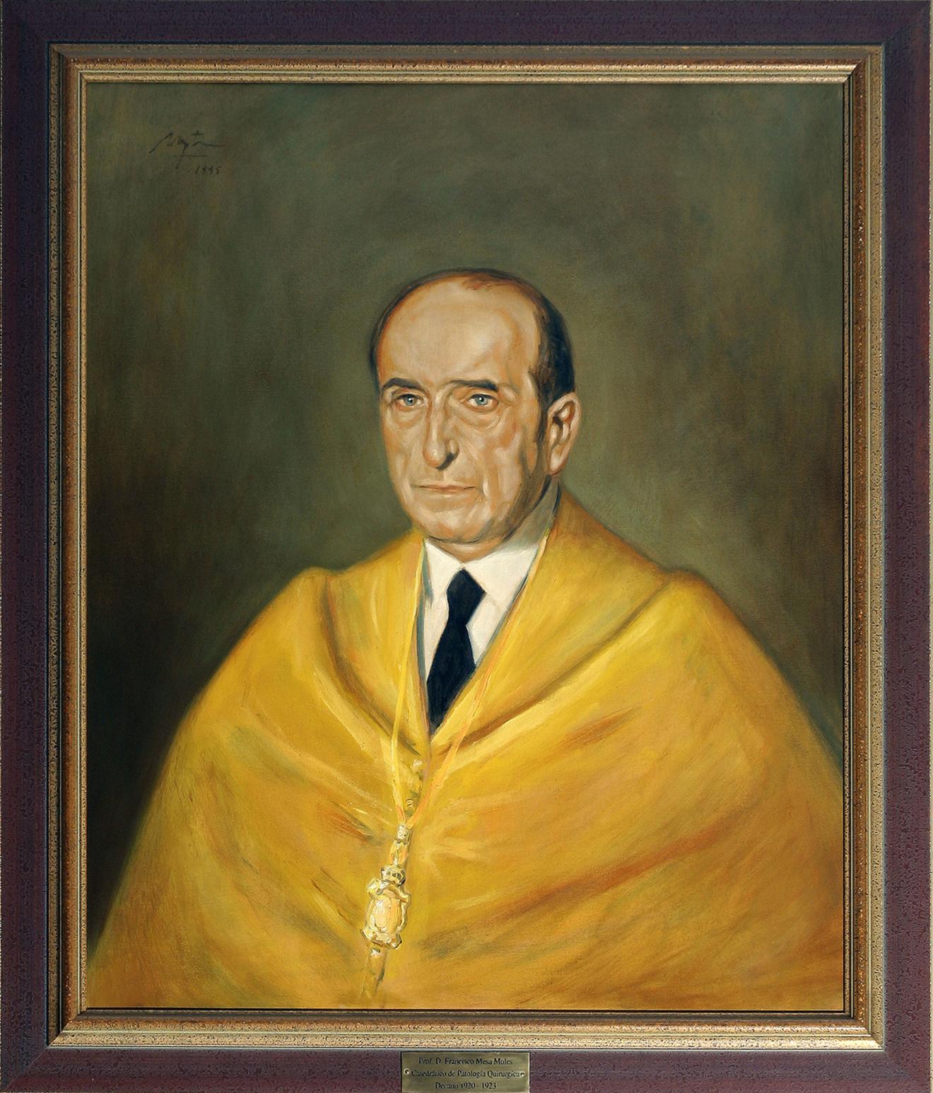 Retrato de Francisco Mesa Moles. Decano de la Facultad de Medicina