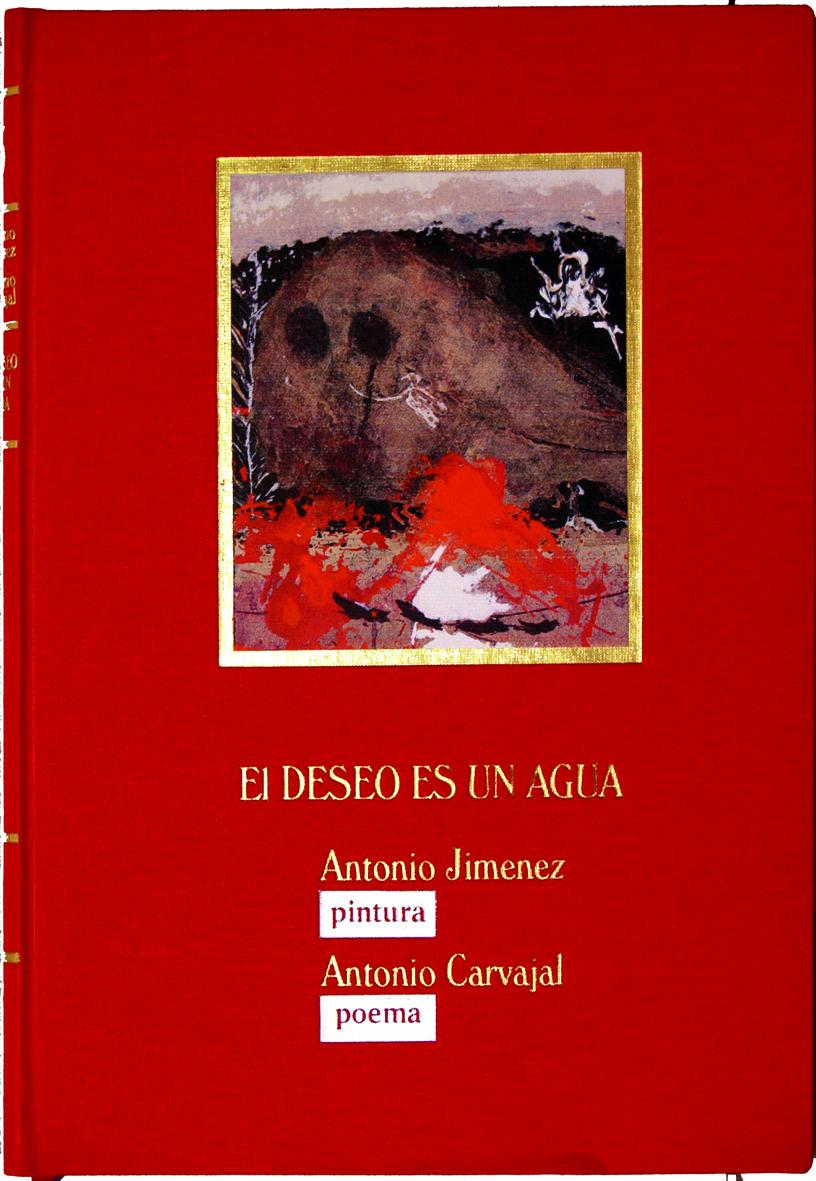 Cubierta de el poemario “El deseo es un agua”, publicado en la editorial Prates (ISBN: 972-96708-6-2)