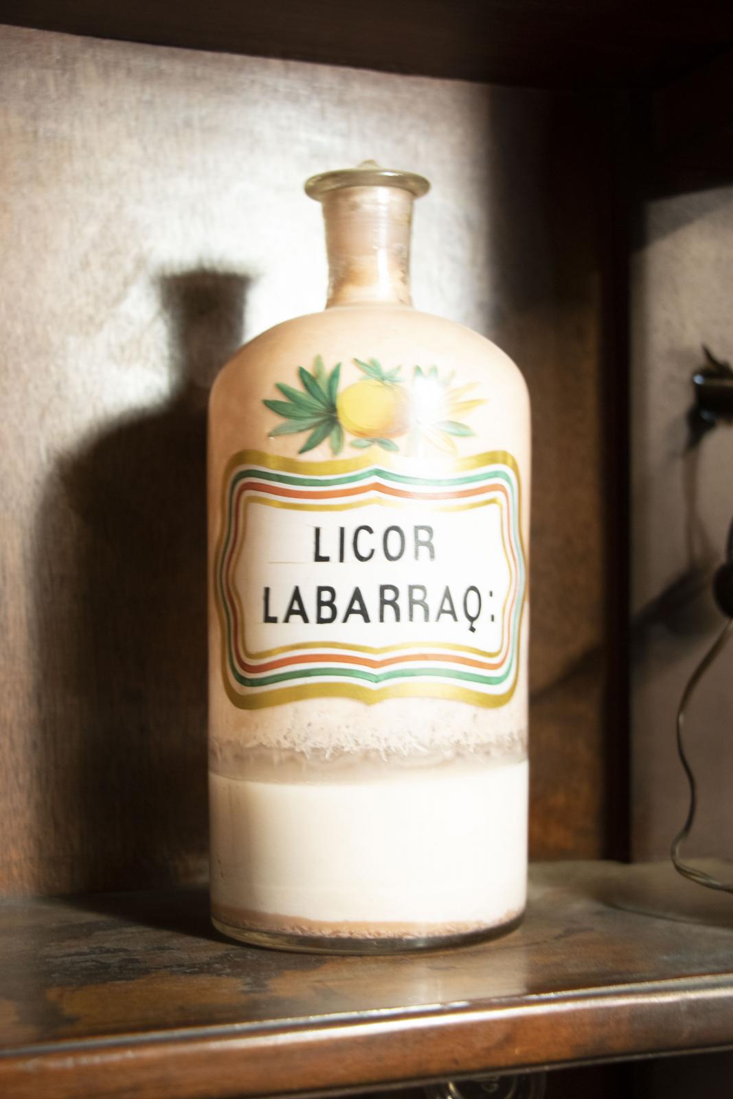 Frasco de vidrio de Licor Labarraque