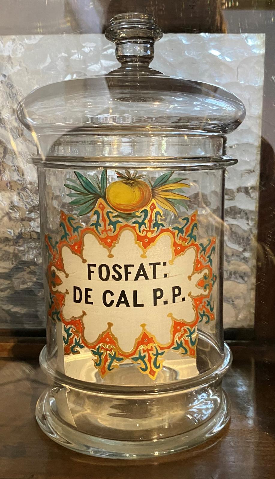 Albarelo de vidrio de fosfato de CAL P.P