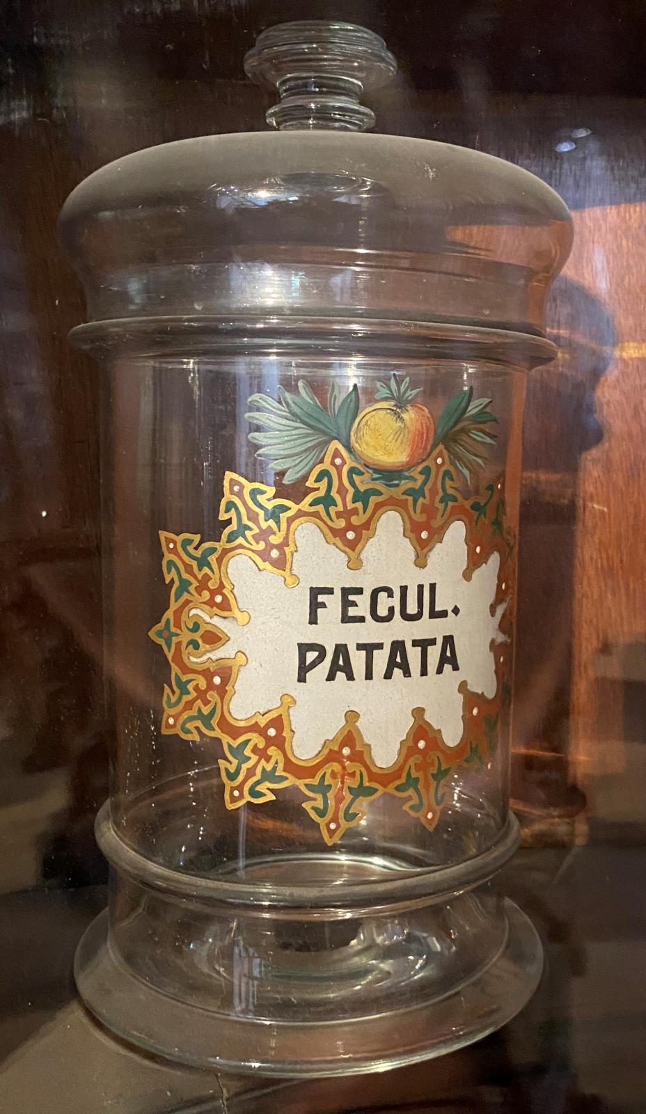 Albarelo de vidrio de fécula de patata 