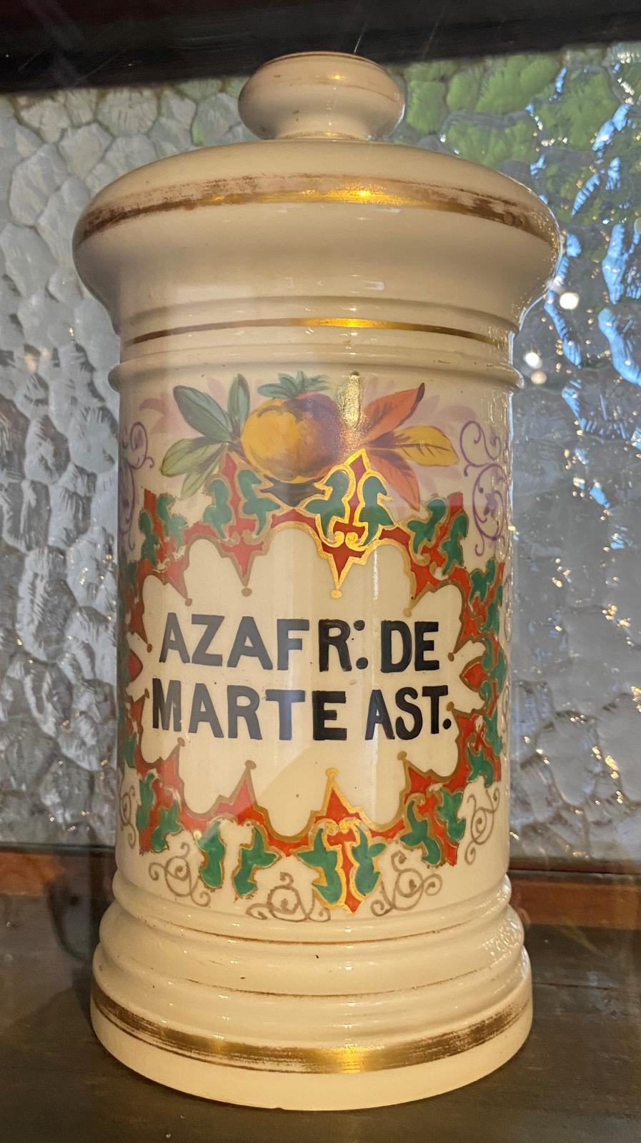 Albarelo de porcelana para Azafrán de Marte Ast.