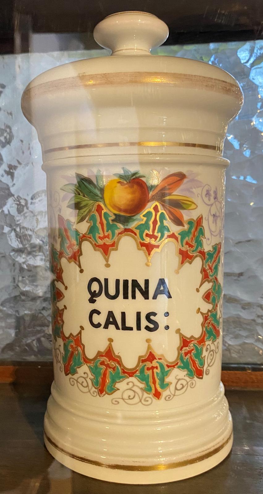 Albarelo de porcelana para Quina Calisaya