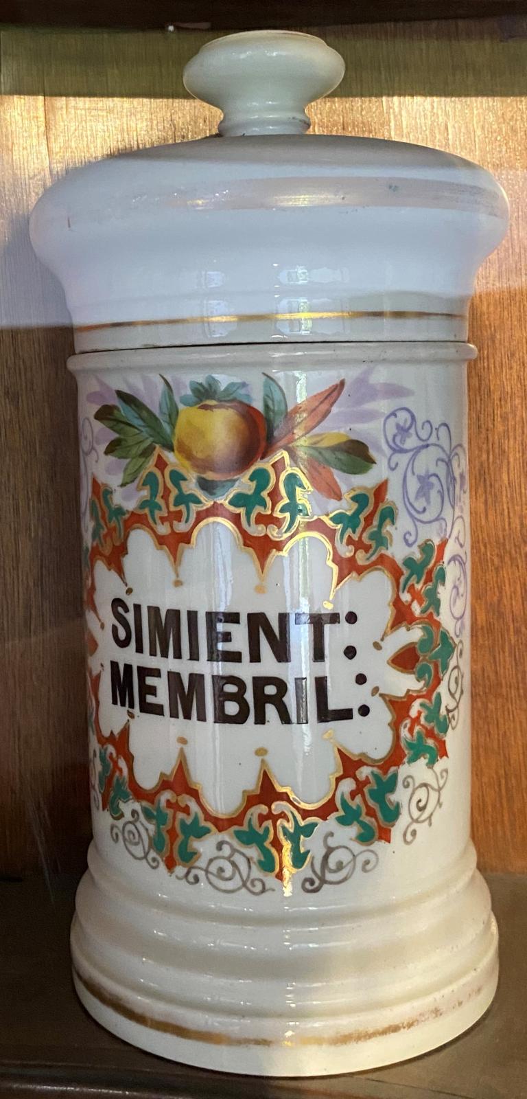 Albarelo de porcelana para Semillas de Membrillo