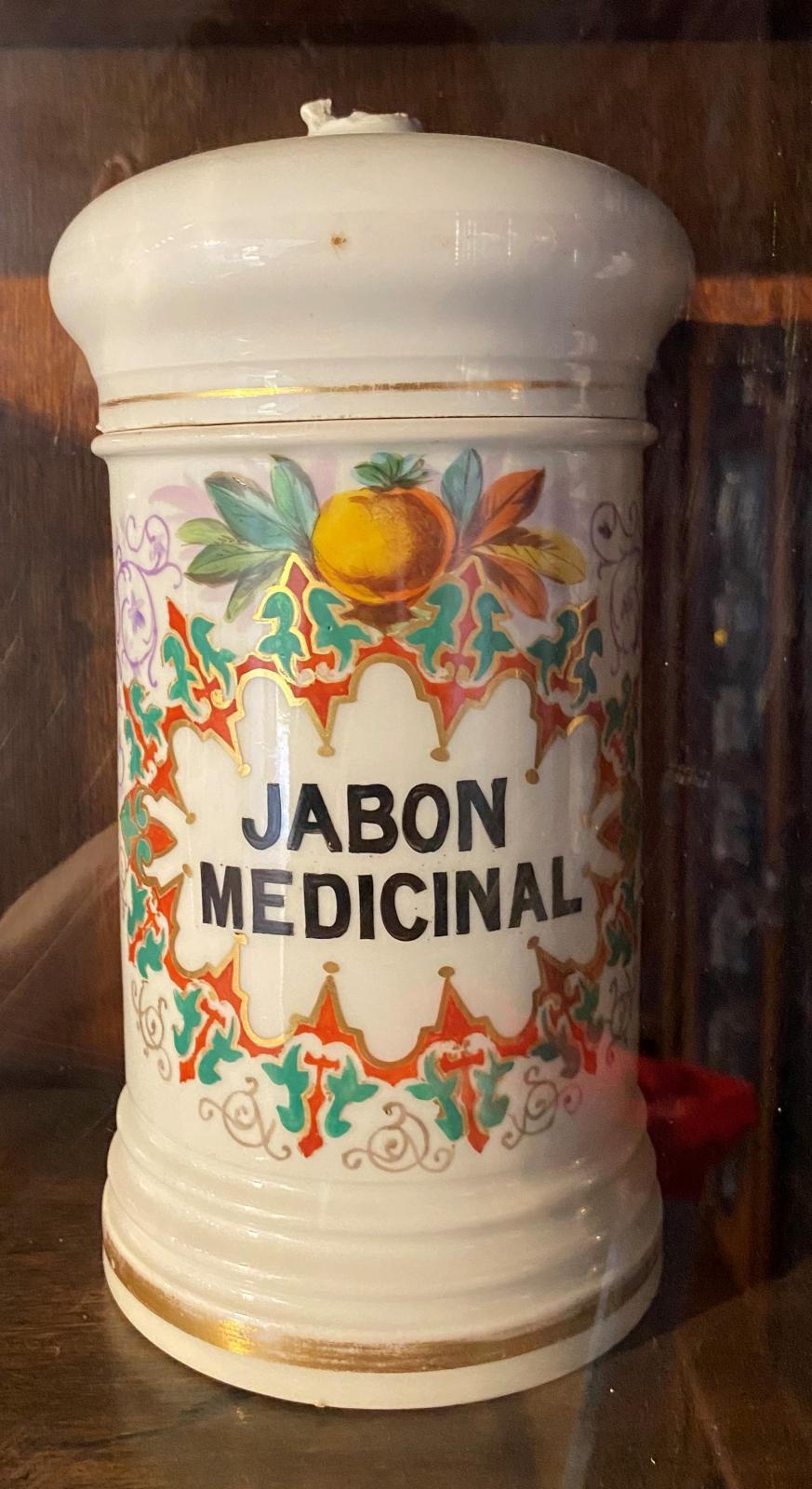 Albarelo de porcelana para Jabón Medicinal