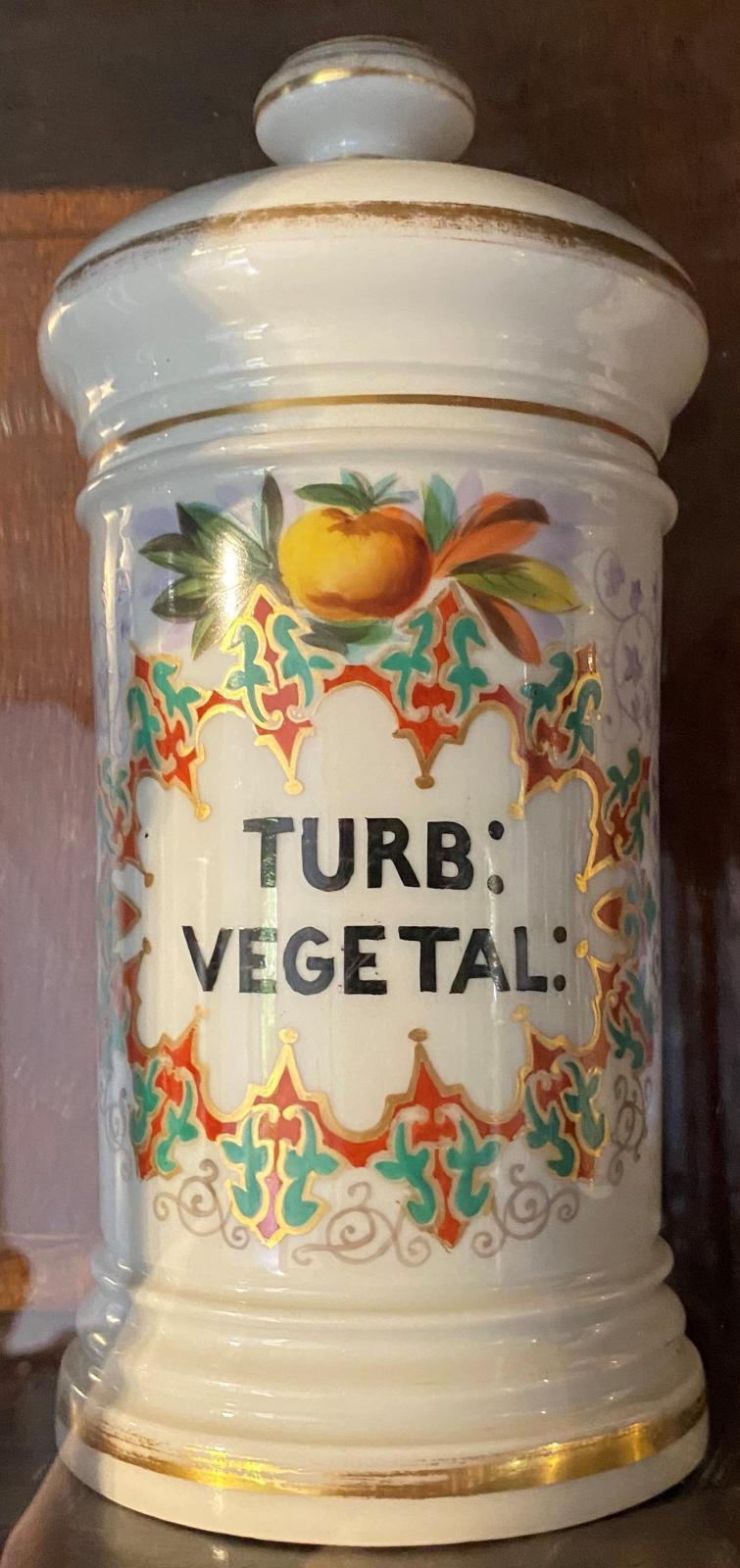Albarelo de porcelana para Turba Vegetal