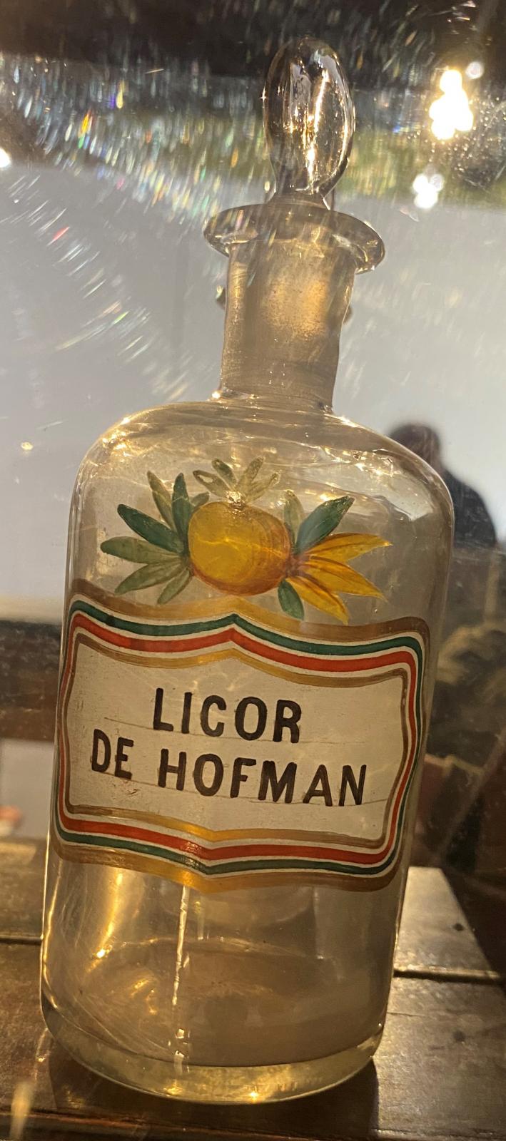Frasco de vidrio pequeño de Licor de Hofman