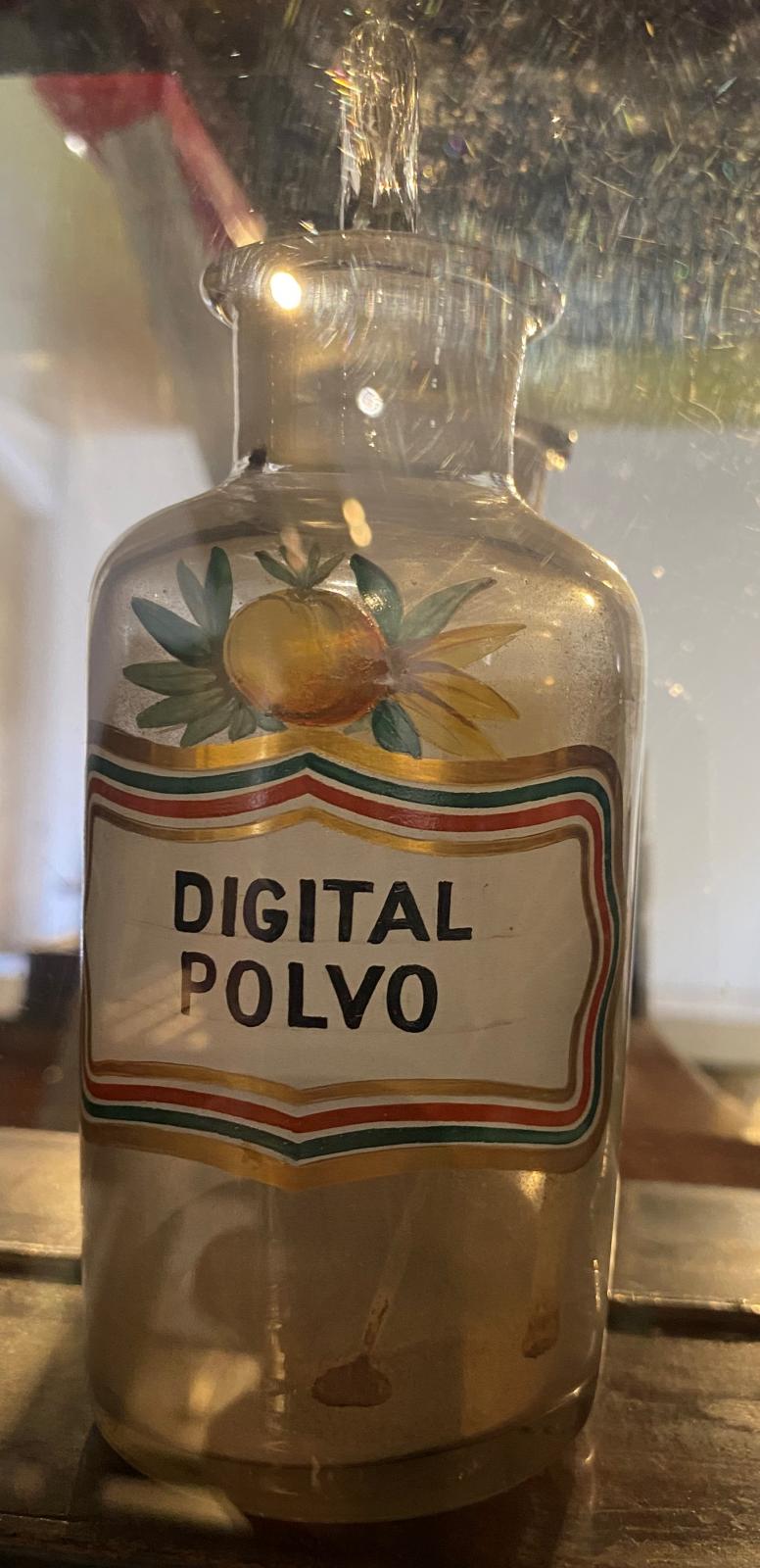 Frasco de vidrio pequeño de Digital Polvo